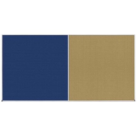 United Visual Products Enclosed Corkboard, 1 Door, 48"x36", 4" Fra UV3416-BLACK-KEYLIME